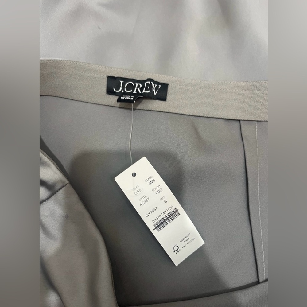 J.Crew Gwyneth slip skirt in vintage dove - Picture 8 of 9